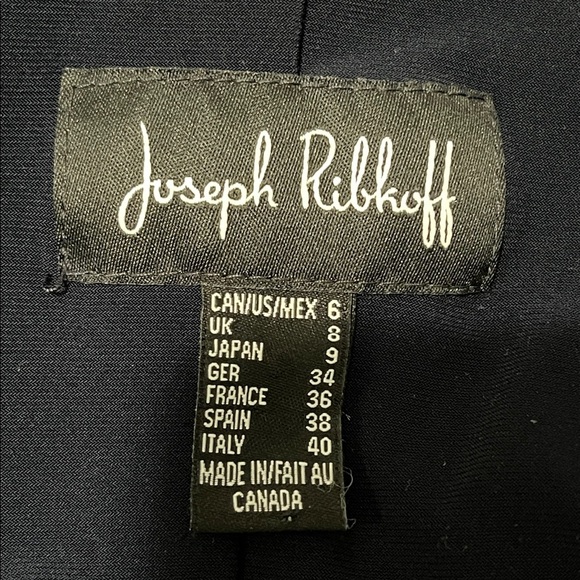 Joseph Ribkoff Dress Style 181799 Off The Shoulder Fit and Flare Midnight Blue - Picture 3 of 12